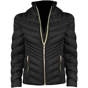 Michael Kors Women's Black Quilted Puffer Lightweight Jacket Size Medium